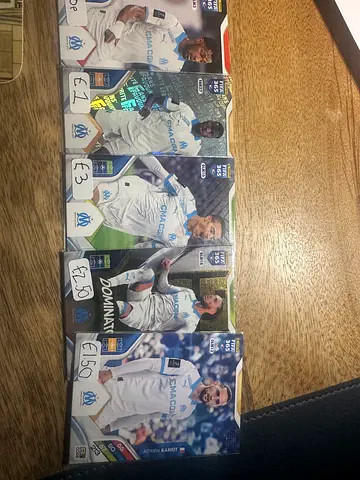 Football cards panini Olympique de Marseille SHINEY