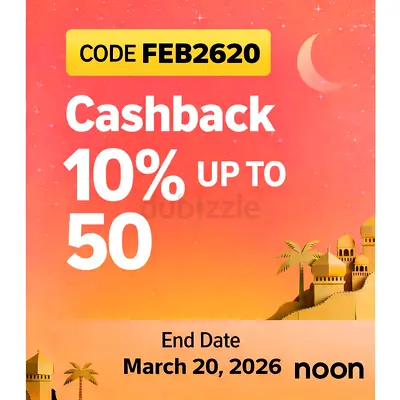 Cashback Voucher - 10% Up to 50