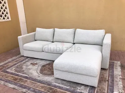 Gunnared beige ikea vimle lshape sofa