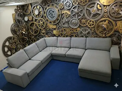 Ikea Kivik light grey Ushape sofa for sale
