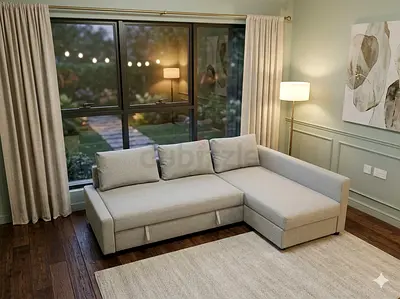 Modern IKEA Friheten L shape Sofa Bed with storage