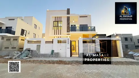Villa for sale in Al Zahiyah, ready to move in, close to all services, electricity and water included.