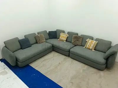 2xL grey color lshape sofa