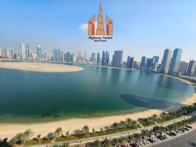 Full sea view open view balcony wardrobes 2 bedroom for sale neat and clean central ac just 1.1m