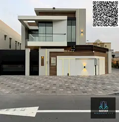 Brand New Villa For Sale In Ajman Mowaihat 1 5 Master Bedroom Hall Majlis Kitchen Maid room Land siz