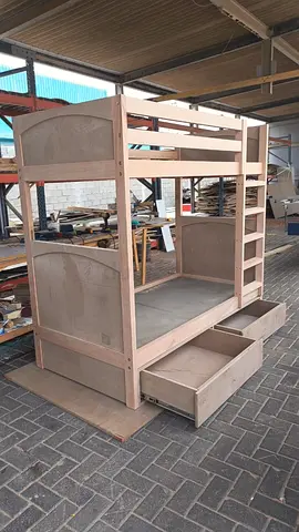 Wooden bed for house babyes two stores new and trustible design.