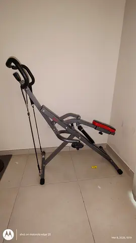 Sunny Health  Fitness Row-N-Ride Squat Assist Trainer for Glutes  Legs Workout with Adjustable Res