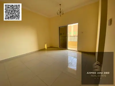 For annual rent in Ajman, Al Rawda 1 – First occupancy, one bedroom and living room, master suite with balcony, view, and central air conditioning. Pr