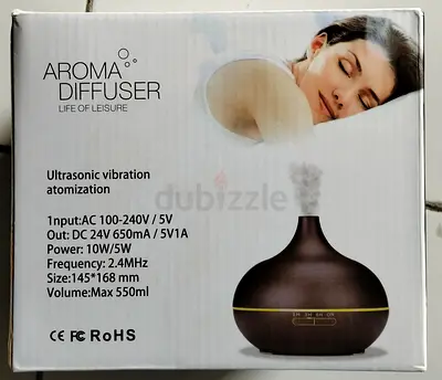 Aroma Diffuser - Ultrasonic Essential Oil Diffuser