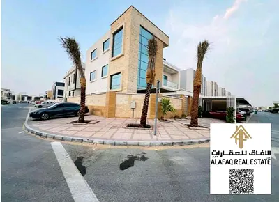 A fully furnished luxury villa with a swimming pool in a strategic location in Al Yasmin area