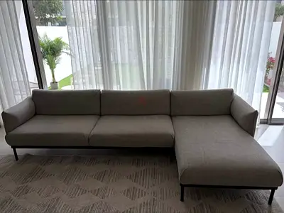 IKEA applyard L Shape Sofa Gray Good condition