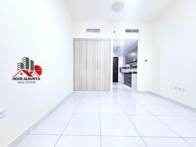 ( MONTHLY PAYMENTS )12 CHEQUES - SPACIOUS STUDIO WITH BALCONY AVAILABLE FOR FAMILY - RENT 38K - CAR PARKING + GYM FREE