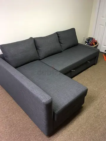 Stylish Grey Sectional Sofa with Storage