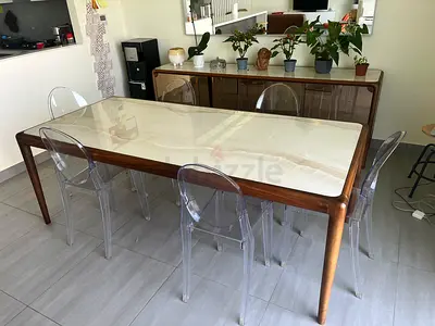 Luxurious Dining Table with Sideboard