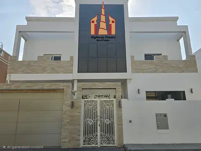 Near beach like brand new luxury 4 bedroom villa 4 balcony 2 hall maid room parking sea view 150k