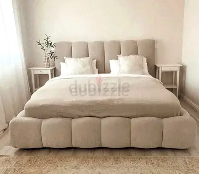 Brend new High Quality Fabric Luxury King size 180x200 Bed with spring mattress available