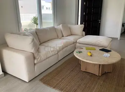 Beige color marina home cloud sofa