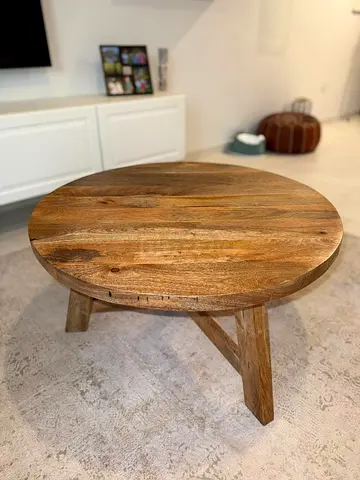 Round Wooden Coffee Table