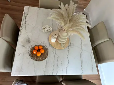 Beautiful Marble Top 8 Seater Dining Table