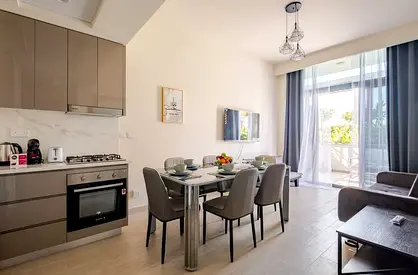 12 CHQs-Fully Furnished- 1 BHK - Aed 75k-Terrace -Azizi Riviera