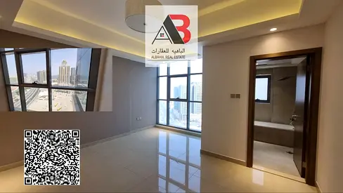 شقة غرفتين نوم للإيجار // إطلالة مفتوحة // طابق مرتفع // موقف سيارات داخلي // صالة رياضية، مسبح، منطقة ألعاب