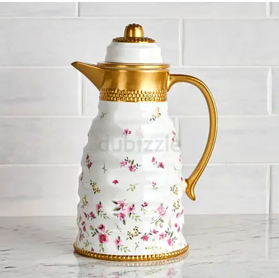 Elegant Traditional Arabic Coffee Kahwa serving flask