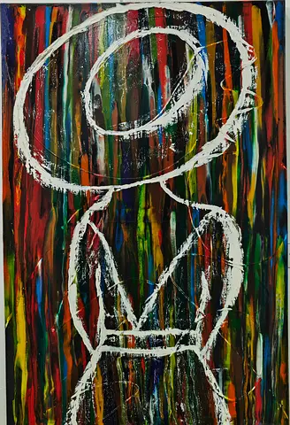 A Vibrant Abstract Drawing