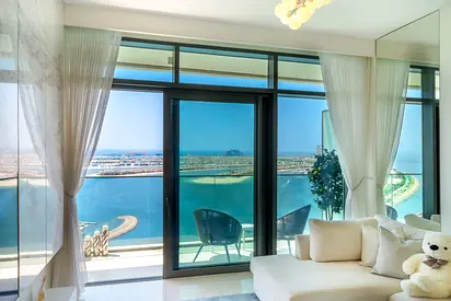Premium 2BR at Emaar Beachfront | Beach Access | Sea & Palm View