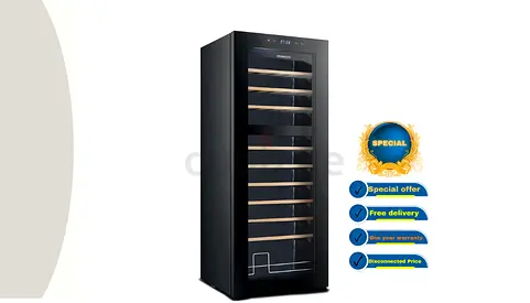 Kenwood 55 Bottles Freestanding Beverage Cooler, Black Bcw55