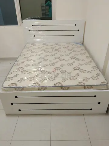 Queen size 150x190cm Bed with mattress.  Same day delivery available