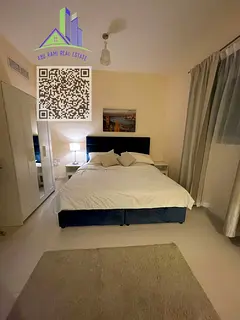 For monthly rent in Ajman, a furnished room and hall. - Opposite Al Hamidiya Police Station. Easy ac