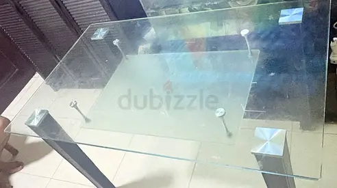 Glass Top Dining Table