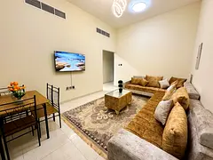 🔥 Kuwait Street Luxury 🔥 1BR Apartment (2 Baths + Balcony) | Opposite Safeer Mall | Brand New 