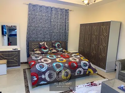 استديو مفروش VIP للإيجار الشهري الروضة 2 عجمان