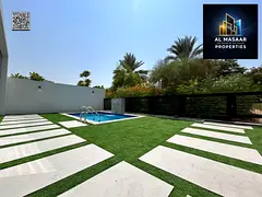 In the heart of the Al Zorah golf courses, a smart villa fully equipped with air conditioning, elect