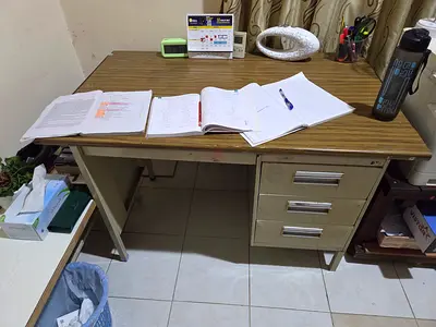 Sturdy Study Table with Drawers