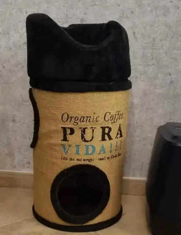 Cat tree with Organic Coffee Design