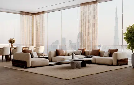 جناح ملكي غرفة نوم مع مسبح في One by Binghatti | ادفع 70٪ واستلم فوراً | تقسيط بدون فوائد بعد الاستلام | إطلالة ملعب رياضي