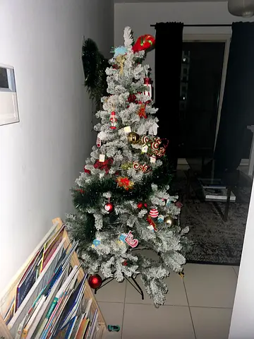 Artificial Christmas Tree with Ornaments