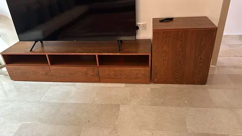 Stylish Entertainment Center with Storage