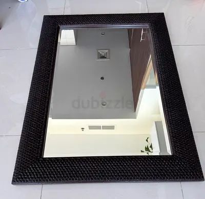 Elegant Wall Mirror with Textured Frame