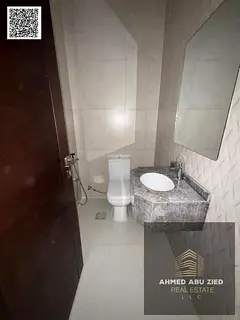 For annual rent in Ajman, Al Jurf 3 – first occupancy, a master bedroom apartment with a living ro
