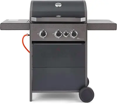 BBQ THREE BUNNER GAS BBQ WITH SIDE BUNNER