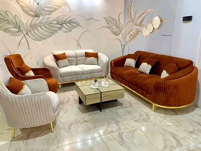 Luxury Velvet Sofa Set