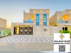 Luxury Villa for Rent in Al Helio 2 Ajman Five Master Bedrooms Majlis Living Hall Equipped Kitchen