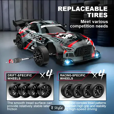 Remote Control Racing Car with Replaceable Tires
