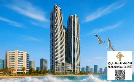 تملك شقة باطلالة بحرية كاملة علي كورنيش عجمان باقساط ميسرة _ قسط شهري 0.8 فقط