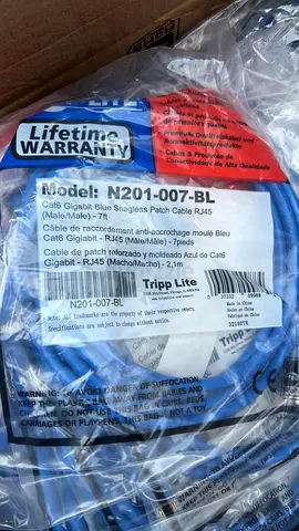 Tripp Lite Cat6 Gigabit Blue Snagless Patch Cable