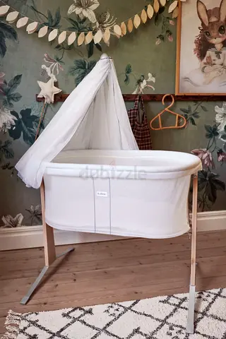 BabyBjörn Cradle baby newborn bassinet white with canopy