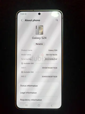 Samsung S24 256gb 2 sim